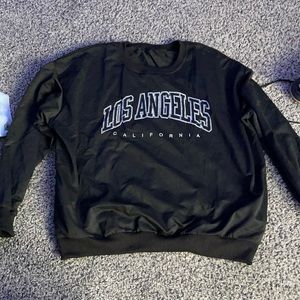 los angeles california over sized crew neck